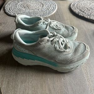 Hoka One One Bondi L Suede Blue Grass - size 8.5